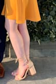 These shoes were a hit. Exactly the heel height I needed and the added lace up was a nice touch to my outfit. Got so many compliments on them and they lasted the whole night. - Margaret M.