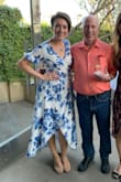 I had to order the XS because of other sizes being sold out. Being a wrap dress I figured it could be okay. It was a little snug so it would be nice to have a larger size but It still fit nicely. Material is thick and dress is lined. Beautiful dress! - Mary S.