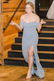 I was the maid of honor at my best friends wedding. I loved everything about this dress. It fit great, the color was awesome. I got a lot of compliments throughout the night. I did get it hemmed. I am short so that was expected. And I had to keep tugging it up throughout the night. But it's a strapless dress and is also expected. Overall, it was a great pick. - Kylie H.