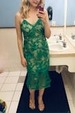 It was so bright and intricate and beautiful. Easy to wear without a bra and dance in! Got a ton of compliments. - Joanna M.