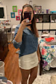This skort is so cute and it fits perfectly! I'm kind if of in-between sizes so I decided to go up a size (Large) but I probably could have gotten away with the smaller size (Medium) if I wasn't planning on tucking in my shirt. I am wearing this to a concert in a few weeks and it's perfect! - Emily S.