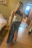 This is super cute, looks just like picture. Slit doesn't open when you walk so it can be more conservative. Love it! - Bethany R.