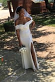 Ladies, this dress is everything and more! I had a small intimate wedding in Texas (the heat is no joke!) and this dress was perfect. I got so many compliments and the pictures are amazing. If in doubt, I hope my review changes your mind! You won't regret it! - Iwalani C.