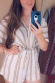 It was a little looser than I expected, but definitely fits to today's style. I wore it out and about to brunch and shopping. Comfy and cool! - Kiara V.