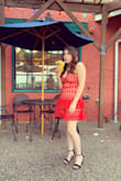 I really love the fit and feel of this dress! I got it in red so the color really pops out! Great purchase! - Dora L.