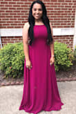 Beautiful and affordable dress! I ordered the dress on Sunday and I received it on Tuesday. Very girly packaging with details to be careful as you open it. Dress was steamed and fit perfect for a party! It was long length wise, but that's because I'm not that tall. - Abi G.