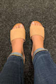I have gotten several compliments on these already. They are so classy! My only complaint is that they are a little difficult to walk in and rub my toes. - Lauren J.