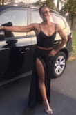 Love the outfit perfect fit and the split is a show stopper. - Carol W.