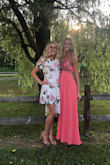 I loved the dress! The colors were fun and I got several compliments on the cut outs on the sides. It runs a little bit big, but not noticeable to anyone except myself. Very comfortable, too! Wore it to a casual rehearsal dinner/party at an outdoor pavilion. - Kerry C.
