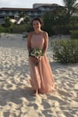 Wore this dress as a bridesmaid in my friend's beach wedding. It was perfect and so classy! Loved the way it flowed in the breeze! The only draw back is that it can be hard to adjust the straps in the back by yourself... make sure you have someone to help! - Kari B.