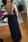 I've been shopping for dresses to wear at s resort in Mexico for my upcoming birthday and this dress is perfect! You can't wear a bra with it so be prepared to wear as is or find a cover solution but it's comfortable and sexy. - Jaquelyn G.