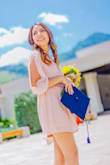 I honestly took the risk and ordered my graduation dress online, when it arrived I though it was too small but when I tried it on I just noticed that is even a little loose, but its completely okay for me.

I used it as my graduation dress and I wore a gold chain belt around, it looked adorable both ways. 

Totally recommend this dress. - Katherine A.