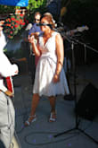 I wore this to my backyard wedding a few weeks ago, and was very happy with its fit and the fact that it deep POCKETS! how many wedding dresses are beautiful and functional like that? Not sure what others are saying about its 'poofiness', but it was perfect for me. I ordered size S and M, and ended up keeping the S. Very happy with this purchase! - Katrina M.