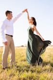 Best dress to wear for engagement photos! It's very gorgeous and flowy; perfect for action shoots. It was just a little too big for me. - Annalisa M.
