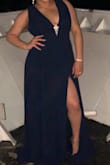I loved the color. The shoulder part runs a little big... but beautiful dress for special occasions!!! - Madyorie A.