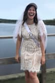 I wore this dress to my bridal shower and received so many compliments!! It is so comfortable and flattering, very very happy with this dress!!! - Tracy S.