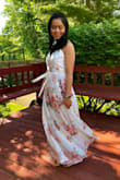 I wore this dress to my bridal shower. The only negative comment about it was that it was way too long for me and needed it altered to my height (about 4-5 inches). Otherwise, it was absolutely beautiful! It helped that it had straps so it was adjustable to my body size. Everyone loved it and complimented the dress throughout the night. - Bernadette J.