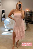 Love this dress! So flattery and light weight. It's perfect for formal or a wedding. Genuinely want love the fit and the ruffles are such a sweet touch! I usually wear S/M tops & 27 inch jeans. - Emma D.