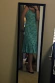 This dress fit just how I expected it to. Well around the waist and hips but a bit large in the bust. The neckline sits a bit higher than expected but fit in the right places everywhere else! I ended up adding an extra dart in the bust and now it fits me perfectly. Can't beat it at the same price! - Dani R.