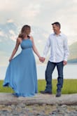 This dress is perfect! I got this dress to take pictures for our 20th Anniversary. I was a little worried how this would fit with my large bust size but everything tucked right into place. - Laura F.