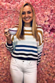 I love this sweater because the colors and fit are SO cute! It is perfect with shorts, jeans, skirts, anything! It's really comfortable and cuts off nicely at the bottom. I wear it ALL the time and get a lot of compliments! - Taylor H.