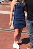 This dress is SO cute. It's flattering, comfortable, and has pockets! It's the perfect summer dress that can be worn casually or dressed up to any occasion. Fit is true to size and has a cute button on the back to tighten. - Taylor H.