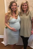 I loved this dress! Surprisingly, the large was a little big and I could have gone with a medium, but after washing and drying it, it fit fine! I received so many compliments on this dress at my baby shower. It was so comfortable. I could move around well and it accentuated my baby bump. Happy I chose this dress! Lulus you did it again <3 - Victoria H.