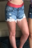 I wear these shorts every single day in the summer! They are so cute and comfortable and go with everything. They are made out of great material and haven't frayed/faded in the slightest. - Taylor H.