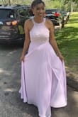I bought this for my brother's wedding and it was so beautiful. I was the Maid of Honor. I just had to hem it because it was a little long. - Noemia M.