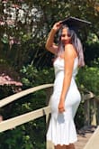 Got this for my graduation and ended up receiving so many compliments. Loved the qualitative thick material of the dress. The fit is pretty good. It's stretchy enough to flaunt your curves. It's a great pick for any classy/ fancy occasion! - Leena M.