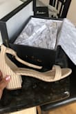 I'm definitely in love with these sandals, I saw some reviews before buying it saying it runs a little small and I ordered a size up. I usually use size 7 and ordered 7.5. No words... it's amazing. - Jaqueline S.