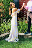 I wore this dress for a wedding and got lots of compliments. I paired it with big yellow statement earrings I got from Lulus. It's really elegant, classy. Love how it's fitted on top and flowy on bottom. - Swati T.