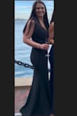 This dress fit perfectly. The dress is well lined and the material is super comfy. I might have to order it in more colors because I got so many compliments - Michelle F.