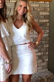 I wore this to an "all white for the night" party and it was so fun for the dance floor! This outfit definitely stuck out among all the other white outfits! - Mary A.