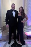 Wore this to a black tie wedding in DC, it was such a hit because its formal but fun, and was a great deep shade of blue. I'm on the shorter side and this dress was definitely a few inches too long, and ran a little tight, but size up would have been way too big. If you have a tall enough shoe, its not as noticeable and any length leftover looks like a mini train. Highly recommend this dress. - Rachel D.