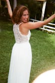 Comfortable, beautiful, and elegant dress that I can definitely see myself wearing again if I just get it hemmed a little shorter. Worked perfect for my summer outdoor wedding! - Priscilla C.