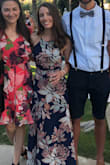 This dress was so beautiful on! I wore it to a wedding and I got tons of compliments!! It was too long and I had it hemmed but it was so worth it. The rest fit perfectly and was comfortable and classy. - Lorren G.