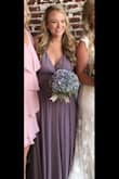 Great quality, wore to my sisters wedding! Beautiful color... layered material so not see through. Had it tailored to fit my body better but totally worth it. Great find. - Natalie M.