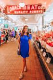 I am in love with this dress! It hugs curves without being tight which makes it the perfect dress for casual things and it's easy to dress up with heels. I love the vibrant blue color too! - Meghan R.