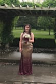 I had never heard of Lulus but stumbled on their website while looking for a junior prom dress. I fell in love with this dress and was so excited to receive it. Based on the measurements listed it recommended I order a large, as I was checking out I decided to purchase a medium and I'm so glad I did! It fit almost perfectly, I still had room in the dress. Ultimately needed NO alterations! The dress wasn't scratchy, and felt very well made. Any time I need another dress, I'm going through Lulus! Definitely recommend Lulus along with this dress! - Cara F.