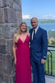 This dress is comfortable, flattering, and the color is unique. I had to get it cut because it was too long but no other alterations needed. - Marissa A.
