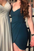 I wore this dress to an outside city wedding during a heatwave and it was very comfortable. I got a ton of compliments on it throughout the night. It fit perfect on top but was a little tight/short on the bottom so I had to be careful how I was dancing besides that it was great. - Shannon C.