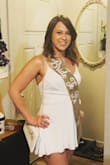 I wore this for my bachelorette party and it was perfect! Very short but covered everything unless I bent over but there was none of that lol. It was super cute and The material was very nice. I wore a nude stick on bra and nude thong, anything else could have shown through. Will definitely wear again for a summer vacay or cruise. - Marissa M.