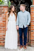 I ordered this dress for my engagement photos, and I'll probably wear it to my shower and honeymoon as well! The XS fit me, even though 'm typically a size small- so it does run a little loose (I do have a small chest so there was just a lot of extra room in the chest when I tried the small on). Also I'm just under 5'5" and the XS is a little long without wedges. It's so perfect with a simple pair of wedges though- and super comfy! Very good quality material and beautiful texture to it! - Jocelyn L.