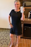 I wore this to my 50th HS reunion at a golf CC and it was so comfortable and suitable. The material is so light you can see thru the white one. The fringe is a subtle sassy accent. I chose a simple necklace with larger earrings and since I cannot wear heals, gladiator sandals worked well. I can wear this dress anywhere, dressing it up or down. - Donna N.