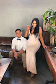 Wore this as my bridesmaids dress for my best friend's wedding! It's simple but also so sleek. Probably the prettiest and by far my most favorite bridesmaid dress I've ever worn! - Brooke N.