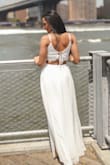 The skirt was a tiny bit long but I wear high heels so it was actually perfect. So comfortable. Perfect for the occasion. - Panagiota S.