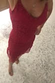 Dress looks as shown, maybe a bit deeper fushia color, but love the color. Fully lined and no bra necessary. Wore it to a wedding and received all kinds of comments, bonus finding this dress on sale. :) - Diane G.