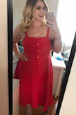 I will probably be ordering the other colors. I wore this to a wedding. It was so comfortable. There is enough support to not wear a bra but I wanted full coverage, so I did. The only complaint I have is the shoulder straps were a bit big but nothing that would make me return the dress. ALSO, this dress is fairly long, I'm 5'4 and it was to my calf. - Antoinette K.