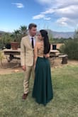 Absolutely gorgeous dress. I wore it to a wedding in August and I received many compliments through the night. The dress does run long though.. We had about 5 inches hemmed from the bottom. - Cristina A.